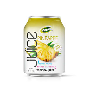 Boisson de jus de purée d'ananas rafraîchissante saine 250ml peut et bouteille OEM ODM exportation usine fournisseur marque privée à faible quantité minimale de commande - Product Image 1