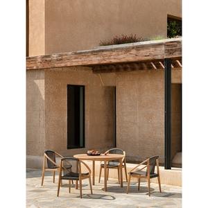 Silla de Comedor de Madera de Teca Sólida de Primera Calidad con Asiento de Ratán Tejido a Mano – Sillón de Estilo Escandinavo para Restaurante, Cafetería, Hotel - Product Image 2