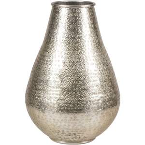 Jarrón de Aluminio Dorado Hecho a Mano al por Mayor, Portaflores Irrompible |   Jarrón Decorativo Rústico Martillado para Decoración de Oficinas y Eventos - Product Image 3