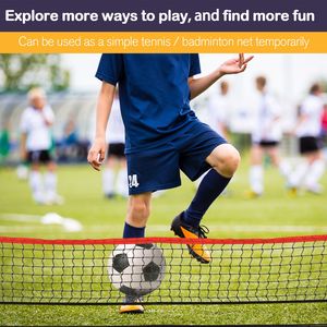 Rete da allenamento multifunzione a doppia faccia per calcio e tennis da 23 piedi con borsa per il trasporto, ideale per uso esterno, spiaggia e giardino - Product Image 3