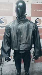 Veste bomber en cuir d'agneau véritable pour femmes, coupe-vent, rembourrage 100% polyester, vente en gros, fabrication OEM, approvisionnement en vrac - Product Image 2