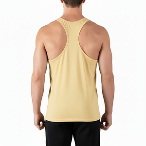 OEM Men Cotton Muscle <b>Stringer</b> Tank Top Casual Plus Size Breathable Knitted Sleeveless Quick Dry Customizable Workout <b>Vest</b> - Product Image 5