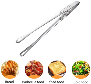 Stainless Steel Manual <b>Kitchen</b> Chef Tweezers with Serrated Tip for Cooking and Serving - Product Image 6