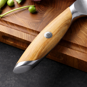 Nuevo Diseño Cuchillo de Cocina Profesional de Acero de Damasco de 7 Pulgadas con Mango de Madera de Olivo Japonés, Personalizado, Ecológico y de Alto Brillo - Product Image 4