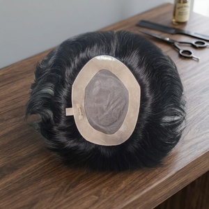TAZ HAIR BANGLADESH Mono & PU Base 100% Densité Courte Perruque Lace Front 100% Cheveux Humains Remy Cheveux Indiens 40-80g Nœuds Invisibles - Product Image 2