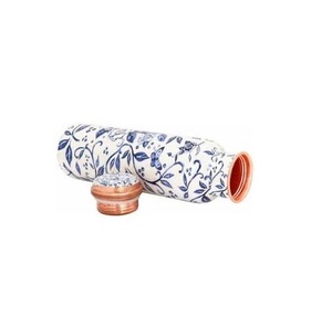 ILAHI's Hammered Copper Eco-Friendly 500ml <b>Water</b> <b>Bottle</b> Lid Classic Design Home Office Travel Outdoor Uttar Pradesh - Product Image 3