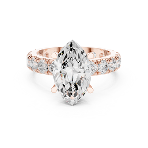 แหวนหมั้น Aries Jewel ทองคำแท้ 14K รับรองโดย IGI เพชรทรงมาร์คีส์ 3 กะรัต และเพชรทรงกลมเจียระไนแบบบริลเลียนท์ คอลเลคชั่นเครื่องประดับเพชร - Product Image 5