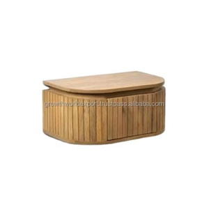 Mesa de Noche Flotante de Madera de Mango |   Estante de Madera para Colgar en la Pared Junto a la Cama |   Mesita de noche moderna para dormitorio, modelo 2026 - Product Image 1