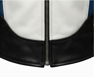 Good Quality Motorbike Clothing Regular Fitted Zipper Closure <b>Racer</b> Apparel Moto GP Style Men's Leather <b>Jacket</b> Male - Product Image 3