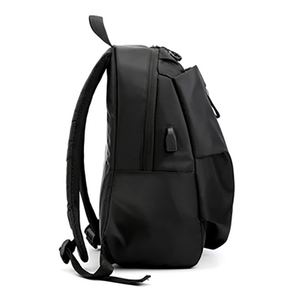 Mochila Negra de Nailon, Multibolsillos, Impermeable, para Portátil, para Estudiantes, Viajes Diarios, Unisex, con Logotipo Personalizado, en Oferta - Product Image 2