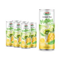 Té con Leche Matcha Latte Listo para Beber, Sabor Taro, Lata de 250ml, Muestra Gratis, Bebidas de Té de Marca Privada