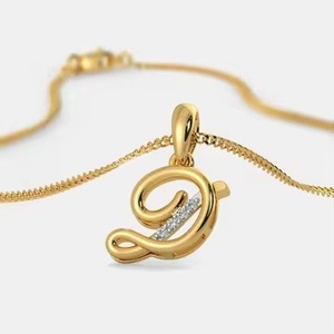 Only "D" 925 Sterling Silver Letter Pendant 14K/18K Gold Plated Wedding Birthday Party Special Personalized Elegance - Product Image 4