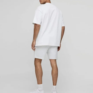 Men's Casual T-Shirt High Quality 100% Cotton Customizable Solid Color Neck Short Sleeve 180 Grams Fabric <b>Weight</b> <b>Blank</b> Design - Product Image 5