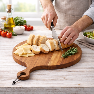 Restaurant Style Wooden Charcuterie Board Premium Serving Tray for Cheese Meat Fruit Appetizer - Product Image 6