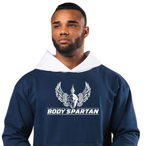 Sweat-shirt à capuche pour homme, bleu marine, en molleton épais, manches longues, décontracté, pour la gym, l'entraînement, le sport, le streetwear - Product Image 2