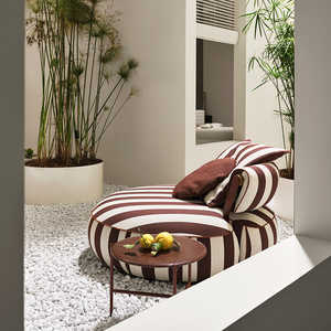 Choco Swirl Postmoderne Accent Chaise longue Chaise longue Déclaration de sièges ludiques pour les intérieurs de salon et de chambre à coucher modernes - Product Image 3