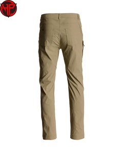 Pantalon de randonnée mi-lourd pour homme, couleur kaki, avec poche cargo, en mélange de coton respirant, pantalon décontracté pour l'extérieur - Product Image 5