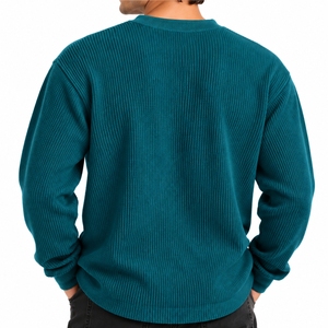 เสื้อเชิ้ตผู้ชายแบบมีซับใน แขนยาว ผ้าถักแบบมีซับใน สวมใส่สบาย สไตล์ลำลองทันสมัย ทรงคลาสสิก เสื้อเชิ้ตแบบสวมหัว - Product Image 2