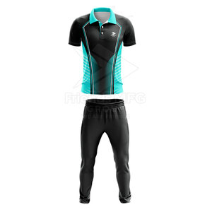 Uniforme de Cricket al Por Mayor en Stock, Sublimado, de Poliéster Transpirable, Personalizable, Servicio OEM, Alta Calidad - Product Image 2