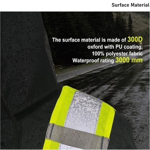 Custom <b>Winter</b> Safety Jacket Insulated Reflective Construction <b>Workwear</b> Premium Manufacturer Bulk Production - Product Image 5