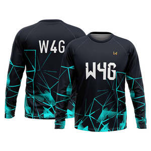 T-shirt de compression à manches longues avec logo personnalisé, polyester et élasthanne, vêtements de sport pour hommes - Product Image 4