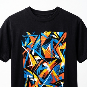 เสื้อยืดผู้ชายลายพิมพ์นามธรรมสำหรับฤดูร้อน ลายกราฟิกโดดเด่น เสื้อยืดลำลอง รับผลิตแบบ OEM ODM ขายส่งจากโรงงาน รับพิมพ์ลายตามสั่ง MOQ ต่ำ - Product Image 6