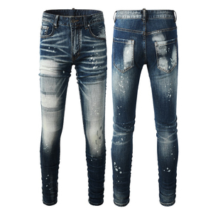 Wholesale Denim for Men's Men's Denim Pants Fashion Men's Street <b>Tight</b> Denim Pants High Quality Casual Stretch - Product Image 1