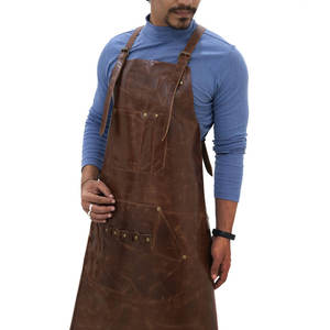 Delantal de Cuero Ajustable de Primera Calidad, Delantal Multifuncional con Pechera, Delantal de Cuero Premium para Trabajo al Aire Libre, Delantal de Cuero para Artesanía - Product Image 4