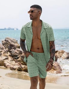 Men Vacation <b>Set</b> Print Short Sleeve Shirt Beach Shorts Matching Summer Casual Colorful Lightweight top mens <b>twin</b> <b>set</b> - Product Image 2