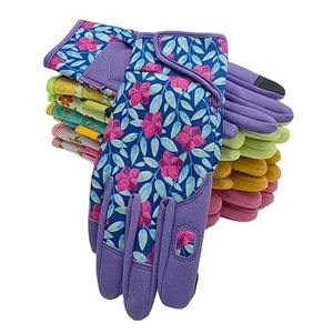 Gants de jardinage en cuir à écran tactile, respirants, flexibles, imperméables, avec fermeture à cordon et manchette longue pour les travaux de paysagisme - Product Image 1