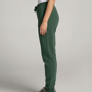 Premium Quality Soft Cotton Fleece Sweatpants Wear Ladies High Street <b>Lace</b> Anti-static Sweatpants <b>Elastic</b> Waist Solid Color Hip - Product Image 3