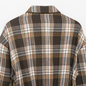 Nouvelle Collection 2026 : Chemise à Carreaux Tendance pour Femme, Nouvelle Arrivée Printemps, Style Vintage Décontracté à Col Rabattu et Manches Longues - Product Image 6