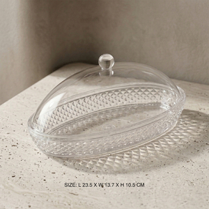 [Holar] Taiwan Made Food-Grade Glass-like Clarity Shatterproof Plastic Cake Serving Tray for Catering Bakery Cafeteria - Product Image 3