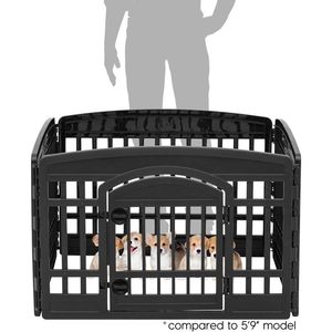 Recinto per Cani a 4 Pannelli da 24 Pollici con Porta 35 X 35 X 24, Box per Cuccioli, Recinzione per Animali Domestici da Interno per Cuccioli/Cani di Piccola Taglia - Product Image 1