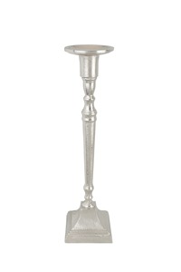 Decorative Antique Silver Metal Candlestick <b>Holder</b> with <b>Hammered</b> Finish for Home Decoration Durable Design Home Decoration - Product Image 4