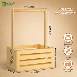 Porte-vêtements pour bébé en bois avec caisse de rangement, organisateur de vêtements pour enfants, étagère de rangement pour jouets - Product Image 4