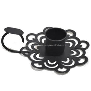 Iron Votive <b>Candle</b> <b>Holder</b> With Handle <b>Black</b> Powder Coating Finished For Lighting Home Decoration And Other <b>Candle</b> <b>Holders</b> Jars - Product Image 3