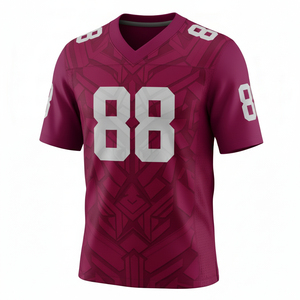 เสื้อฟุตบอลคอวีสีเขียวสำหรับผู้ชาย หมายเลข 88 พิมพ์ลายแบบซับลิเมชั่น ระบายเหงื่อได้ดี แขนสั้น ทรงปกติ สำหรับผู้ใหญ่ - Product Image 1