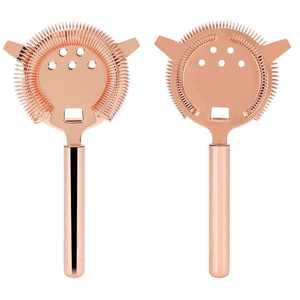 Colador de Cócteles Hawthorne de Acero Inoxidable Moderno de 4 Puntas con Logotipo Personalizado Bold Blossom BB0020101 para Venta al por Mayor - Product Image 6