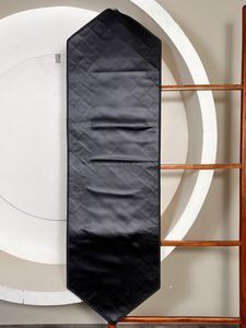 Hot Selling Cowhide Patchwork <b>Table</b> <b>Runner</b> Checkered Design with Genuine Leather Farmhouse Decor for <b>Dining</b> & Console <b>Tables</b> - Product Image 6