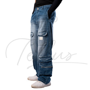 Pantalon baggy décontracté pour homme avec fermeture éclair, style streetwear populaire, collection 2026, vente en gros - Product Image 5