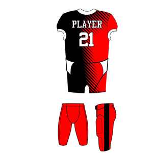 Nouveauté, prix de gros, uniforme de football américain, design personnalisé par sublimation, maillot d'équipe à manches courtes, 100% polyester - Product Image 2