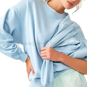 Sudadera de punto estampada para mujer, corte holgado, cuello redondo, manga larga, informal, con bolsillos - Product Image 6