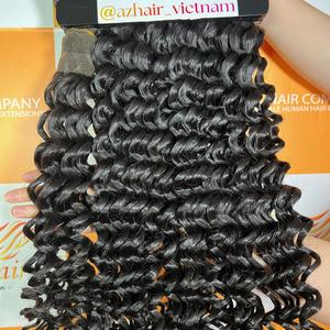Proveedor de extensiones de cabello virgen de grado 12A, paquetes de ondas profundas, venta al por mayor, cabello humano vietnamita ondulado de doble dibujado sin procesar - Product Image 2