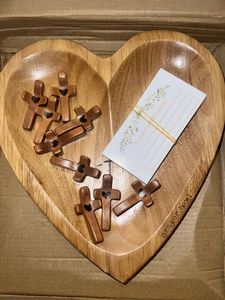 Unique Handmade Wooden Heart Prayer <b>Bowl</b> with Elegant Craftsmanship High Quality Finish and Durable Wooden Construction for Bulk - Product Image 1