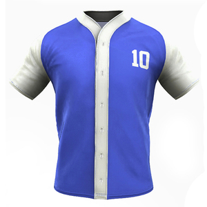 Ensemble uniforme de baseball pour homme, blanc et noir, manches courtes, boutons sur le devant, col en V, polyester respirant, coupe classique, toutes saisons - Product Image 5
