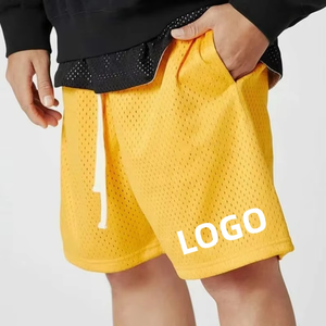 Sublimation Printed Breathable Mesh Fleece Athletic Gym Shorts Jogger <b>Drawstring</b> Men's Quick Dry Windproof Solid High Street Mid - Product Image 2
