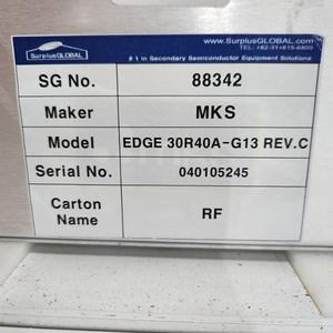 Manomètre capacitif MKS EDGE 30R40A-G13 - Équipements et pièces semi-conducteurs de renommée mondiale - Product Image 3