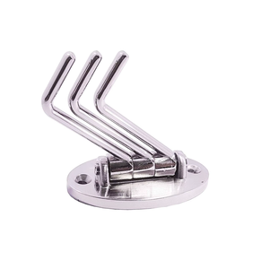 3 Pin Stainless Steel Cloth <b>Hook</b> for Wall & Door | Premium SS202 Rustproof Heavy Duty <b>Towel</b> Coat Robe Hanger | Home Organizer - Product Image 3