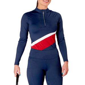 Chemise d'équitation pour femme tendance avec fermeture éclair, séchage rapide, anti-plis, coupe ajustée et flexible, sous-couche équestre - Product Image 3